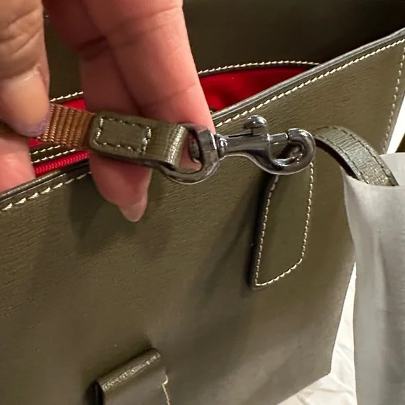 Dooney & Bourke Olive Tote Bag - Picture 8 of 11